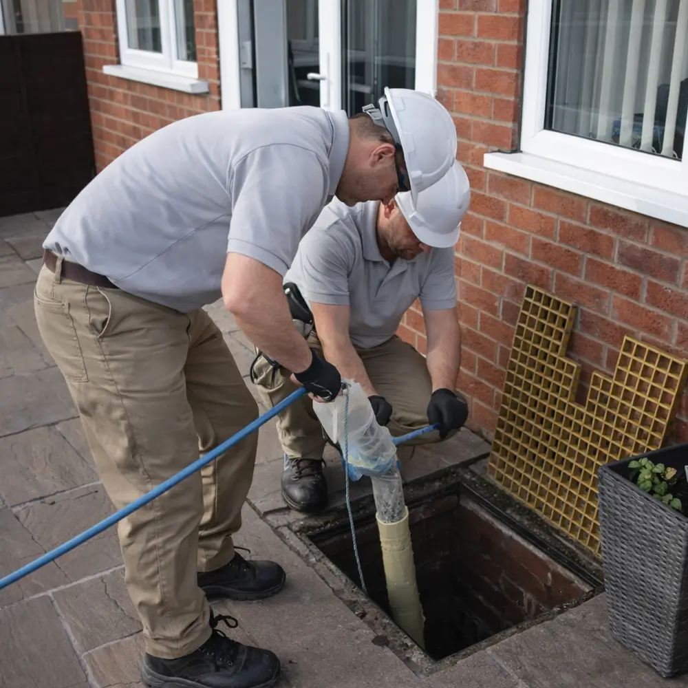 Blocked drain repair service in Collier Row